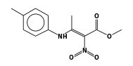 (Z)-3-(p-Methylphenylamino)-2-nitrocrotonic acid methyl ester