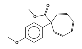 2,4,6-Cycloheptatriene-1-carboxylic acid, 1-(4-methoxyphenyl)-, methyl ester