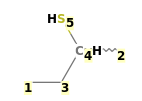 Image with canonical numbers derived from InChI string
