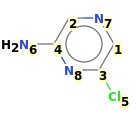 Image with canonical numbers derived from InChI string