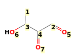 Image with canonical numbers derived from InChI string