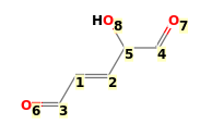 Image with canonical numbers derived from InChI string