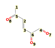 Image with canonical numbers derived from InChI string