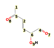 Image with canonical numbers derived from InChI string