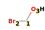 Image with canonical numbers derived from InChI string