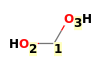 Image with canonical numbers derived from InChI string