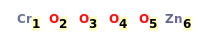 Image with canonical numbers derived from InChI string