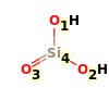 Image with canonical numbers derived from InChI string