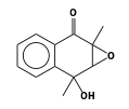 Naphth[2,3-b]oxiren-2(1aH)-one, 7,7a-dihydro-7-hydroxy-1a,7-dimethyl-