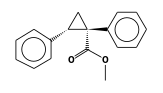 cis-Methyl 1,2-diphenylcyclopropane carboxylate