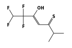 4-Heptene-3-thione,6,6,7,7-tetrafluoro-5-hydroxy-2-methyl-