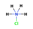 Ammonium chloride, H4ClN