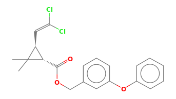 Cyclopropanecarboxylic acid, 3-(2,2-dichlorovinyl)-2,2-dimethyl-, (3 ...