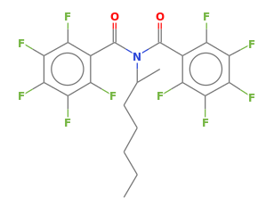 C21H15F10NO2