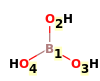 Image with canonical numbers derived from InChI string