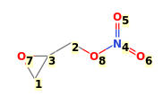 Image with canonical numbers derived from InChI string