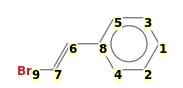 Image with canonical numbers derived from InChI string