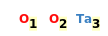 Image with canonical numbers derived from InChI string