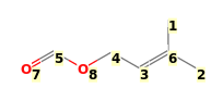 Image with canonical numbers derived from InChI string