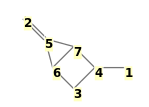 Image with canonical numbers derived from InChI string