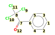 Image with canonical numbers derived from InChI string