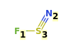 Image with canonical numbers derived from InChI string